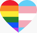 Rainbow Trans Heart